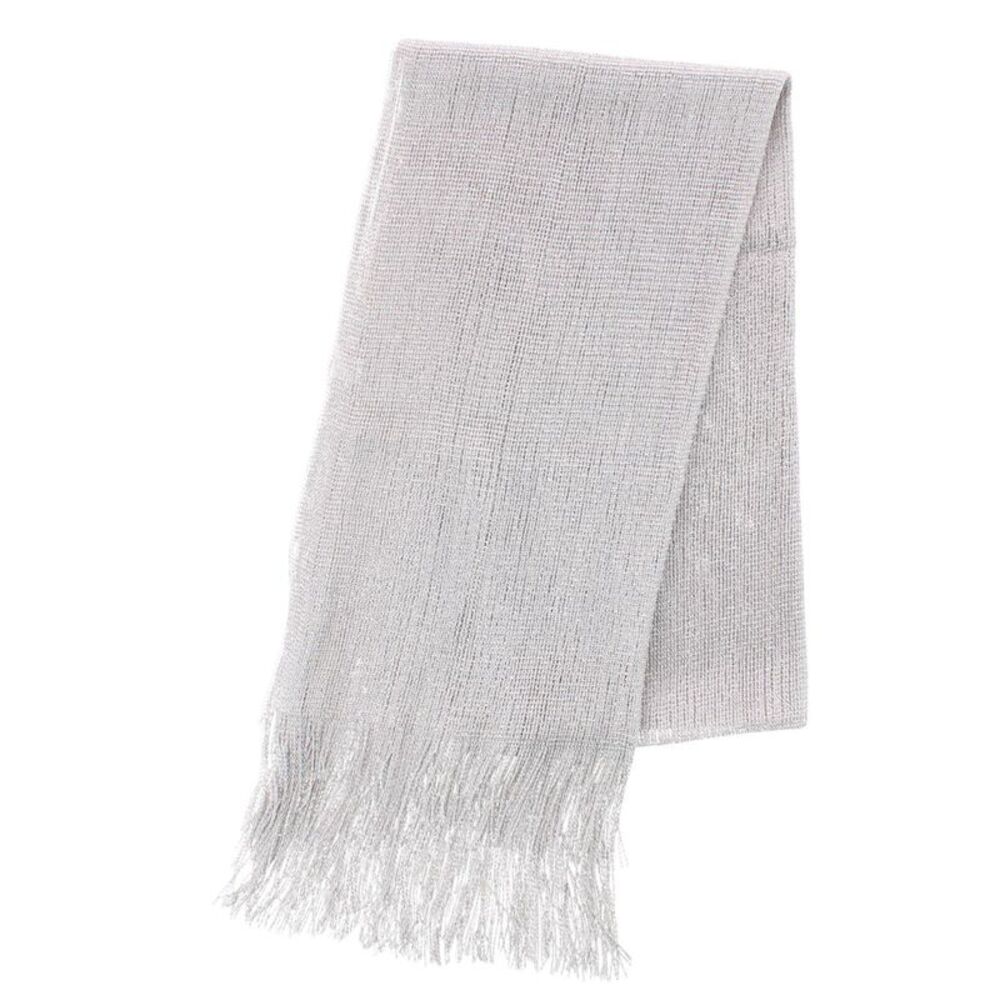 CTM Women's Shimmering Fringe Evening Shawl Scarf